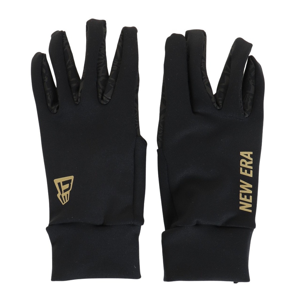 ニューエラ（NEW ERA）（メンズ）手袋 防寒 GLOVES フリース ウォーマー グローブ 黒 12541274 スマホ対応