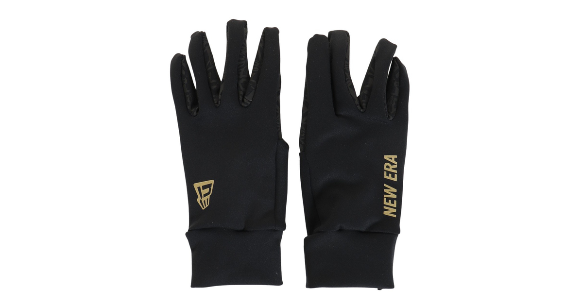 ニューエラ｜手袋 防寒 GLOVES フリース ウォーマー グローブ 黒 12541274 - スポーツ用品はスーパースポーツゼビオ