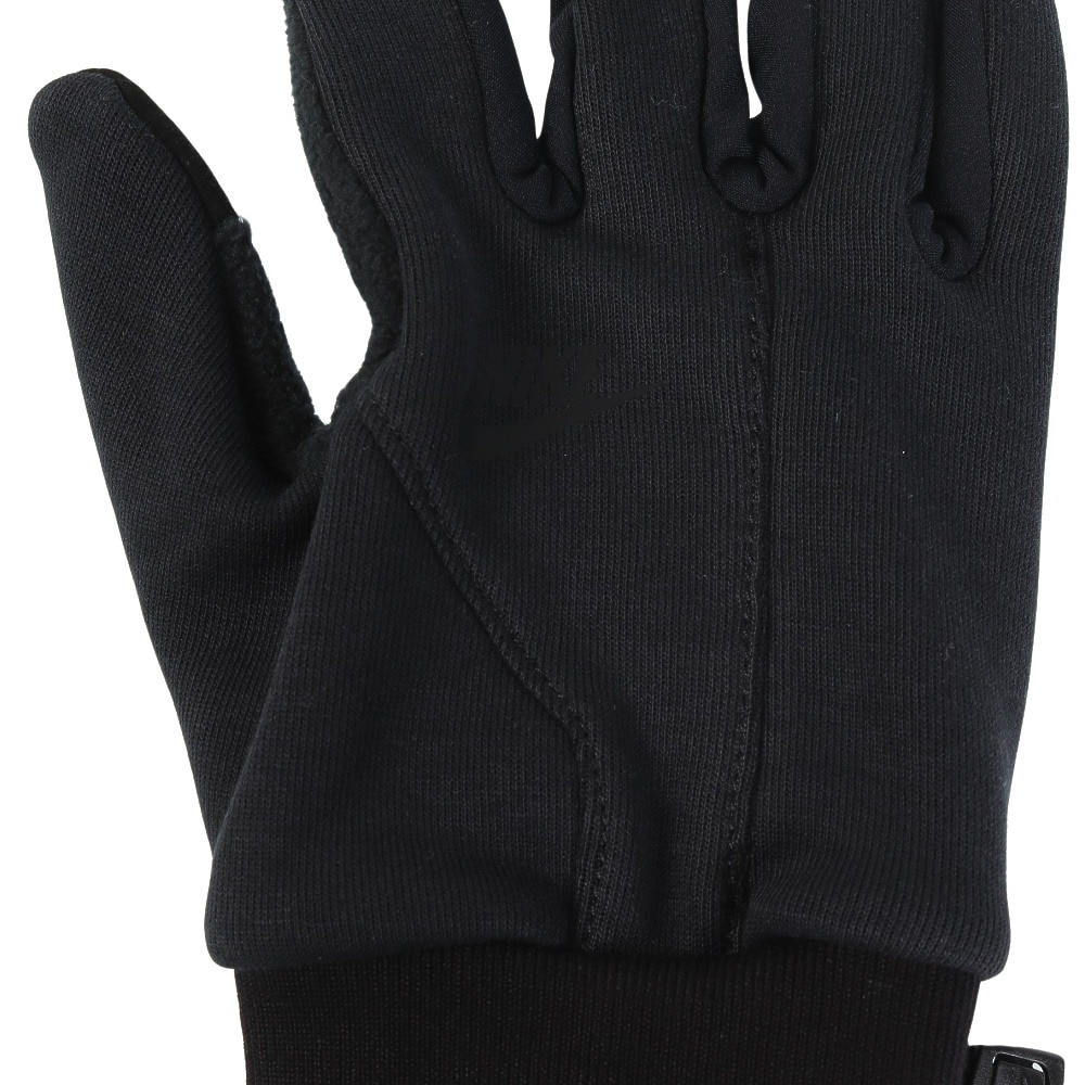 ナイキ（NIKE）（メンズ、レディース）手袋 テックフリースグローブ 2.0 防寒 CW1035-013 黒 M-Lサイズ タッチスクリーン対応 保温