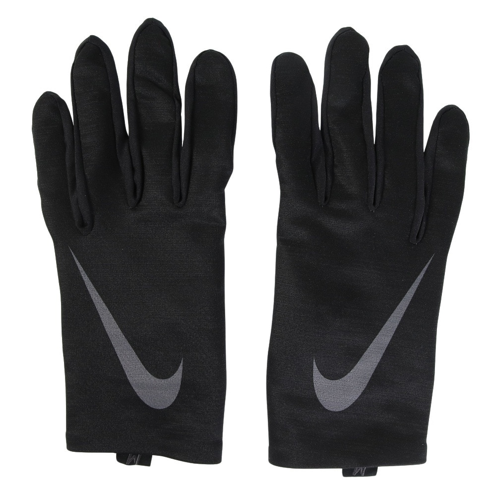 ナイキ（NIKE）（メンズ、レディース）手袋 プロウォーム ライナー グローブ 防寒 CW1039-026 黒 M-Lサイズ 軽量 速乾