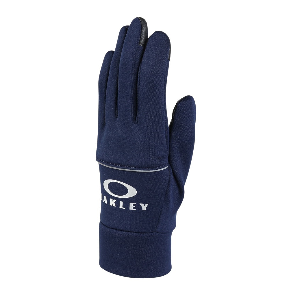 オークリー（OAKLEY）（メンズ）手袋 ESSENTIAL ウォームグローブ FOS901847-6AC ネイビー S-Lサイズ 保温 タッチスクリーン対応