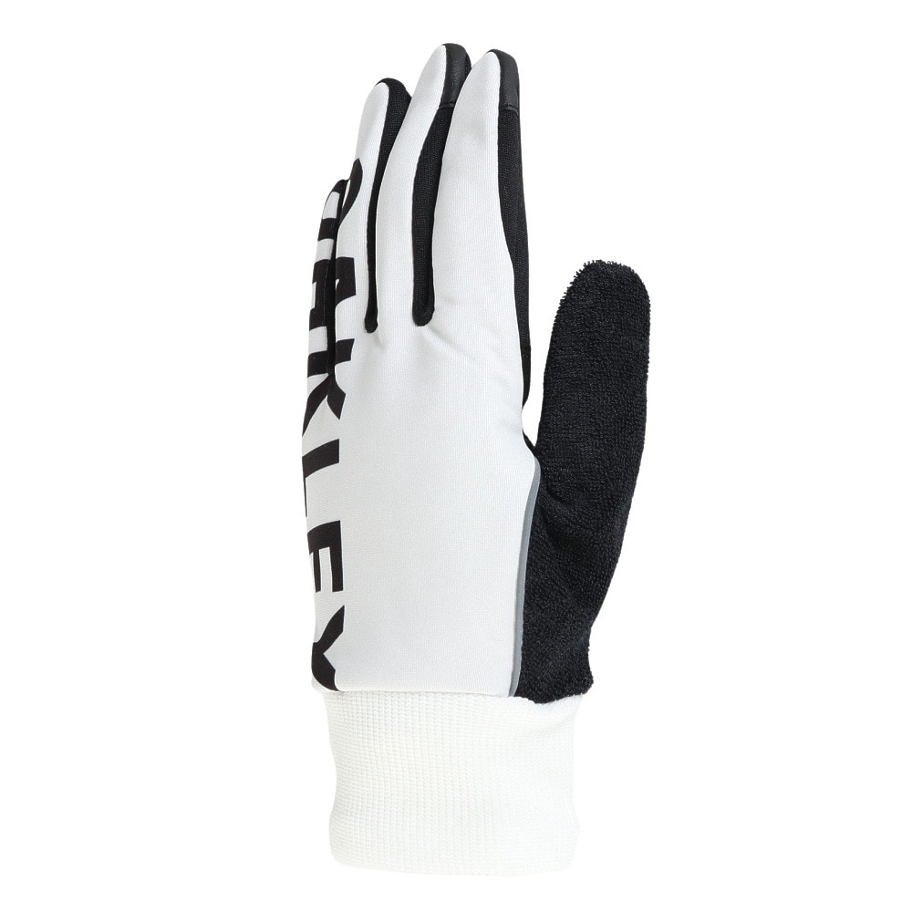 オークリー（OAKLEY）（メンズ）手袋 ESSEN ウォームグローブ SP FOS901848-100 ホワイト 防風 保温 S-Lサイズ 