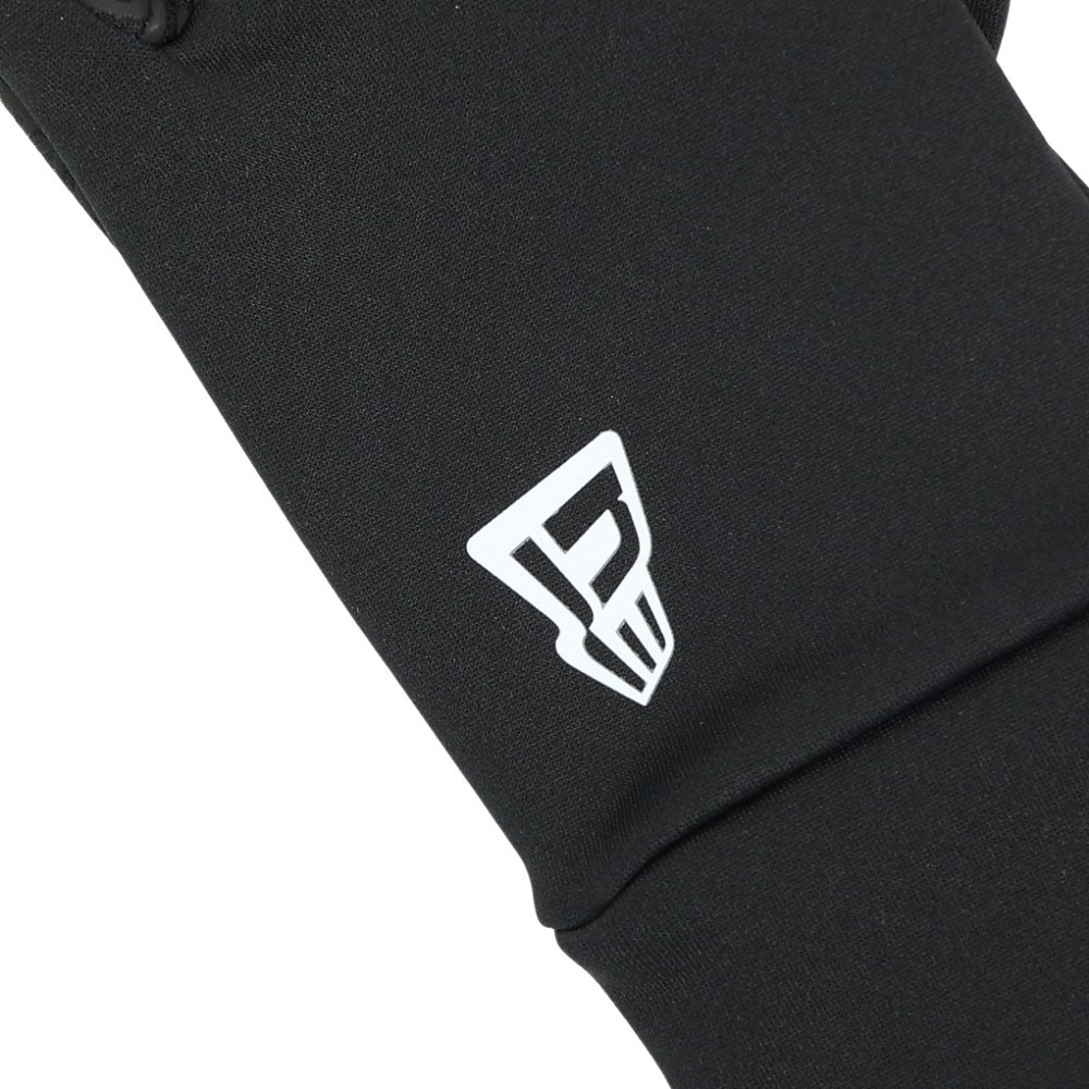 ニューエラ（NEW ERA）（メンズ、レディース）手袋 イータッチ フリース ウォーマーグローブ 白×ゴールド M-LLサイズ 14675879