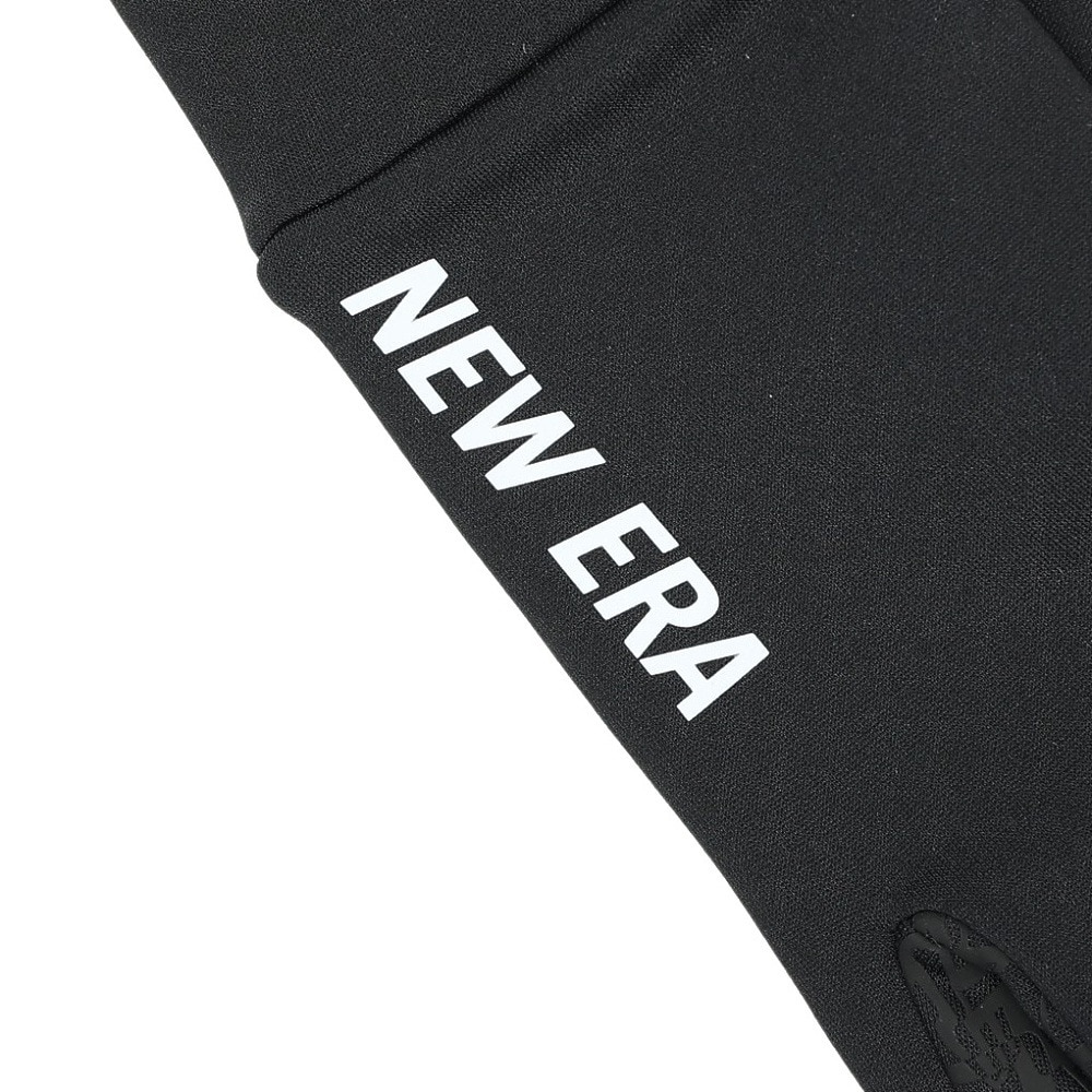 ニューエラ（NEW ERA）（メンズ、レディース）手袋 イータッチ フリース ウォーマーグローブ 白×ゴールド M-LLサイズ 14675879