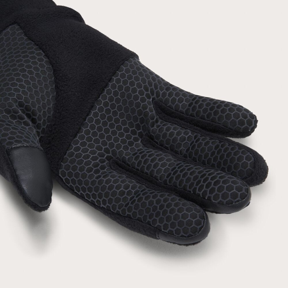 オークリー（OAKLEY）（メンズ、レディース）グローブ ESSENTIAL WARM GLOVE POLAR 黒 S-Lサイズ FOS902193-02E 手袋 保温 軽量 防寒小物