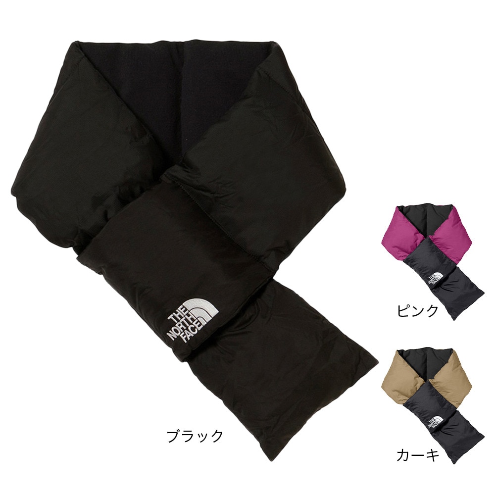 ザ・ノース・フェイス（THE NORTH FACE）（メンズ、レディース）ヌプシマフラー 黒 ブラック NN72511 K 保温 軽量 軽い ボリューム