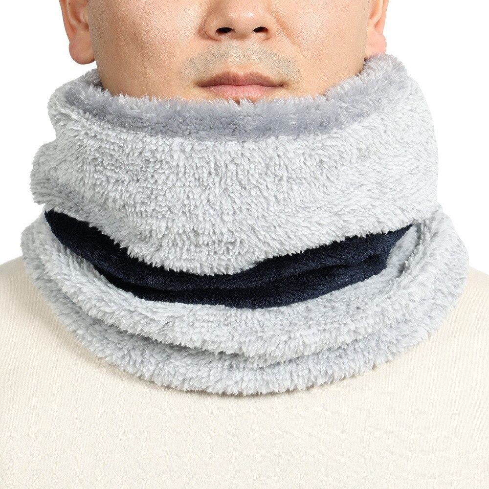 ノーブランド（NO BRAND）（メンズ）リバーシブル ボーダーネックウォーマー 900NN2ST0373 GRY 防寒