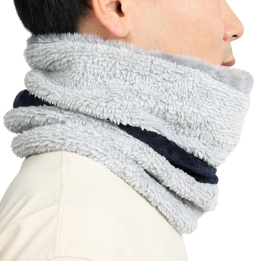 ノーブランド（NO BRAND）（メンズ）リバーシブル ボーダーネックウォーマー 900NN2ST0373 GRY 防寒