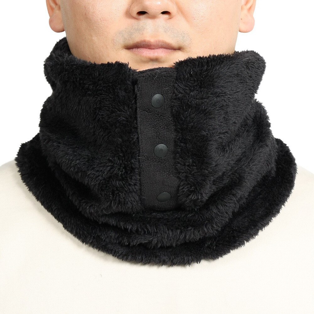 ノーブランド（NO BRAND）（メンズ）ヘンリーネックボアネックウォーマー 900NN2ST0374 BLK 防寒