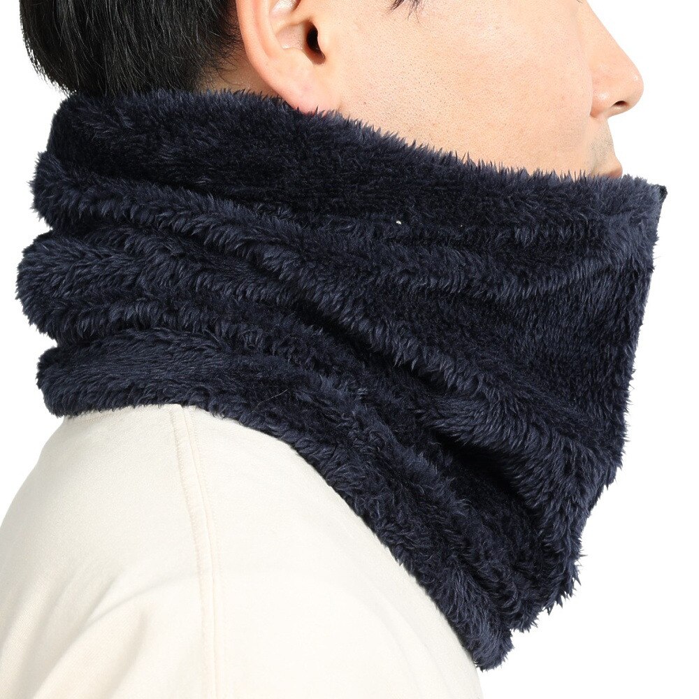ノーブランド（NO BRAND）（メンズ、レディース）ヘンリーネック ボアネックウォーマー 900NN2ST0374 NVY 防寒