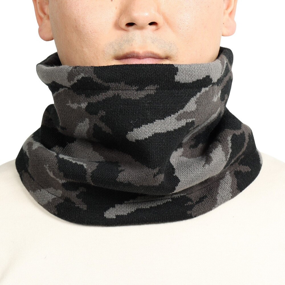 その他ブランド（OTHER BRAND）（メンズ、レディース）ニットネックウォーマー 900NN2ST0377 CAMO 防寒 チャコールグレー
