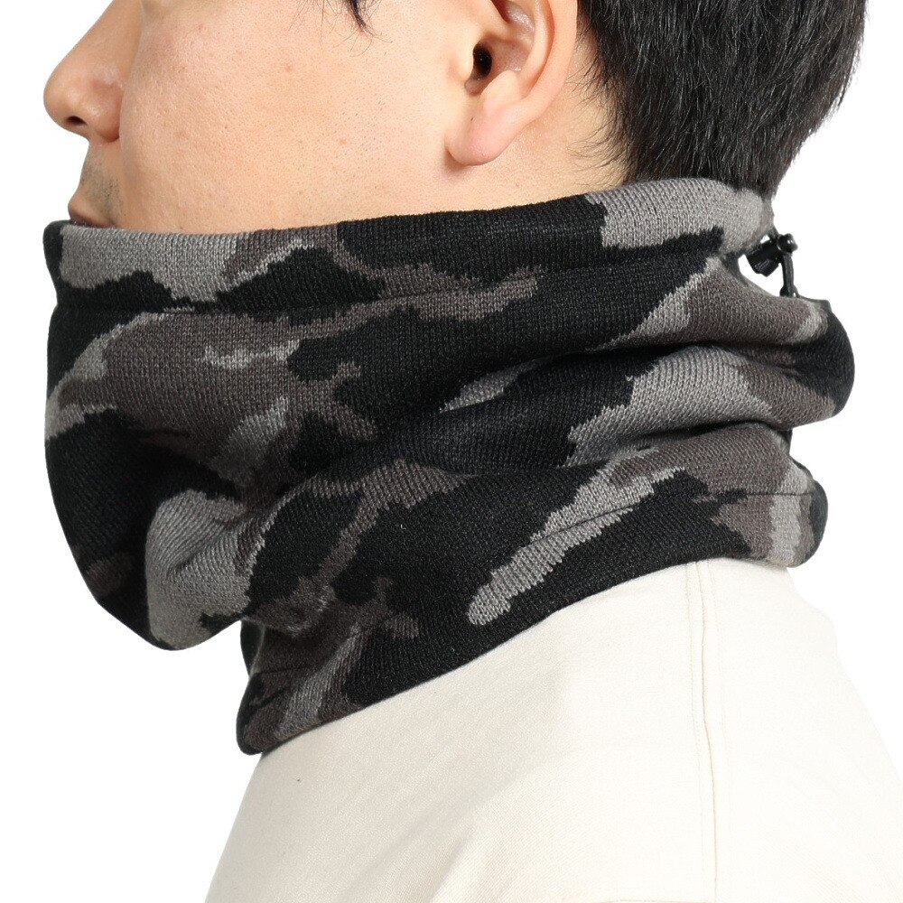 その他ブランド（OTHER BRAND）（メンズ、レディース）ニットネックウォーマー 900NN2ST0377 CAMO 防寒 チャコールグレー