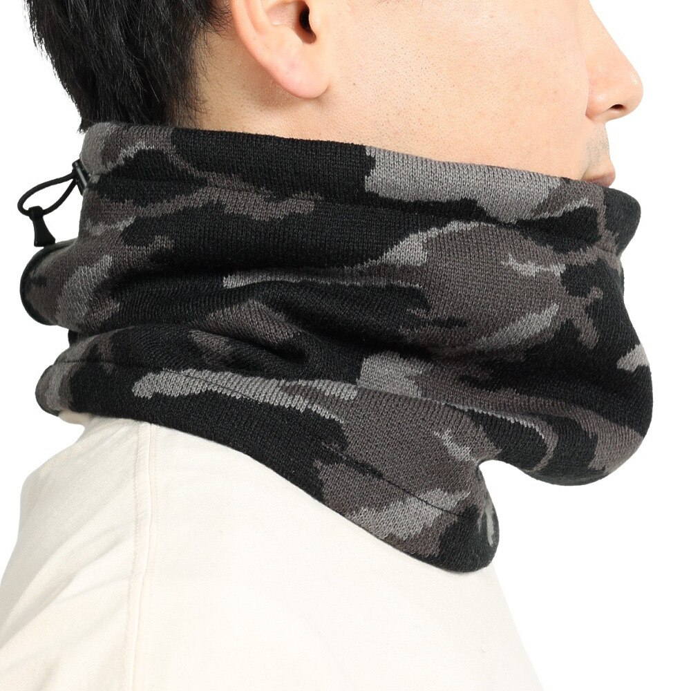 その他ブランド（OTHER BRAND）（メンズ、レディース）ニットネックウォーマー 900NN2ST0377 CAMO 防寒 チャコールグレー