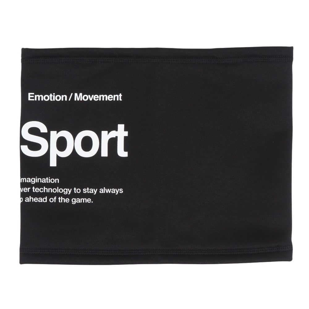 デサント（DESCENTE）（メンズ、レディース）防寒 ライトストレッチネックウォーマー 黒 ブラック ST5FNW50U BK00 シンプル 