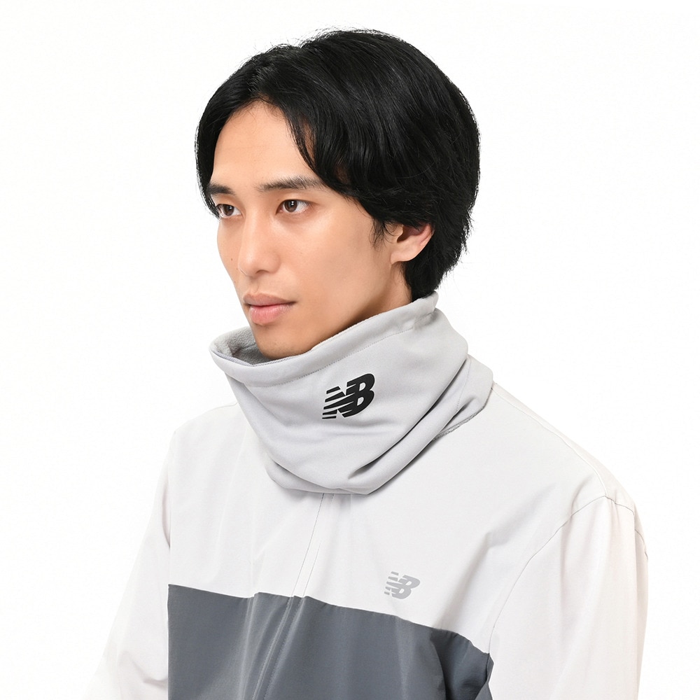 ニューバランス（new balance）（メンズ、レディース）フリースネックウォーマー グレー LAM55703GYM 防寒小物 防寒対策 寒さ対策 あったか