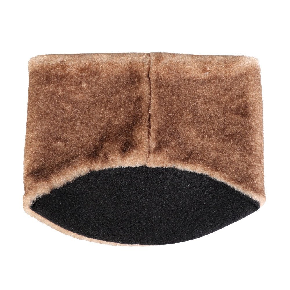 クー（Coo.）（メンズ）ボリュームファーネックウォーマー 茶色