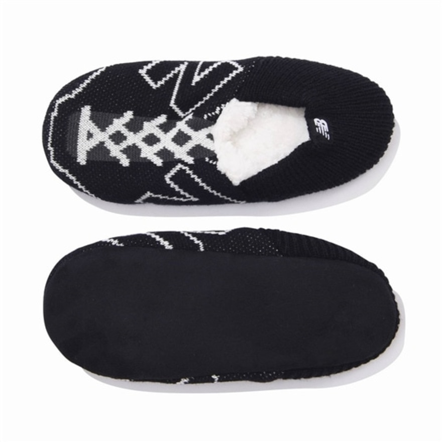 ニューバランス（new balance）（メンズ）スニーカー柄ルームソックス JASL0756BK 防寒