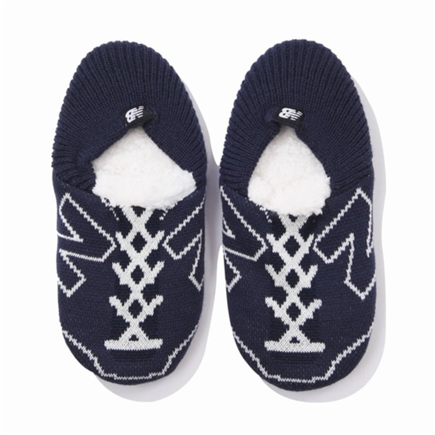 ニューバランス（new balance）（メンズ）スニーカー柄ルームソックス JASL0756NV 防寒