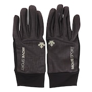 デサント(DESCENTE)(メンズ)手袋 防風ストレッチフィールドグローブ 防寒 DMAUJD92 GYBK