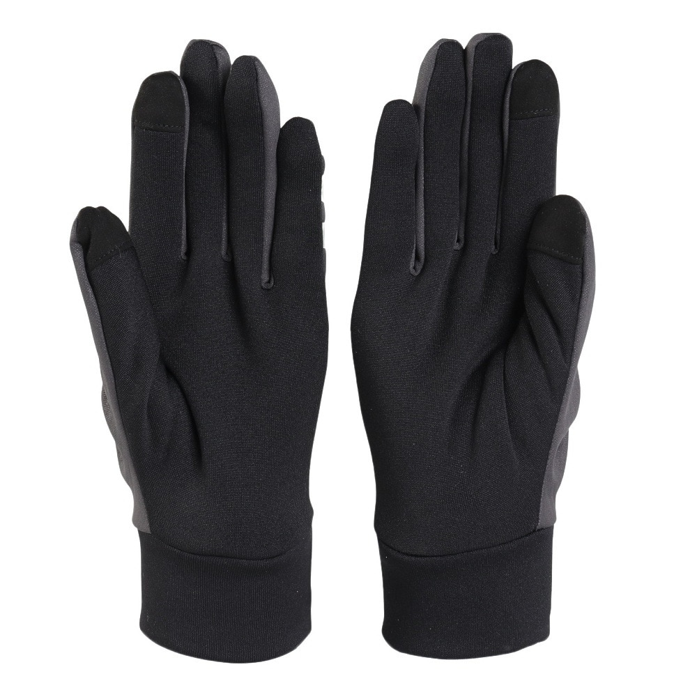 デサント（DESCENTE）（メンズ）手袋 防寒 防風 ストレッチフィールド グローブ ST4FGV51U GY00 グレー M-Lサイズ タッチパネル対応 裏起毛