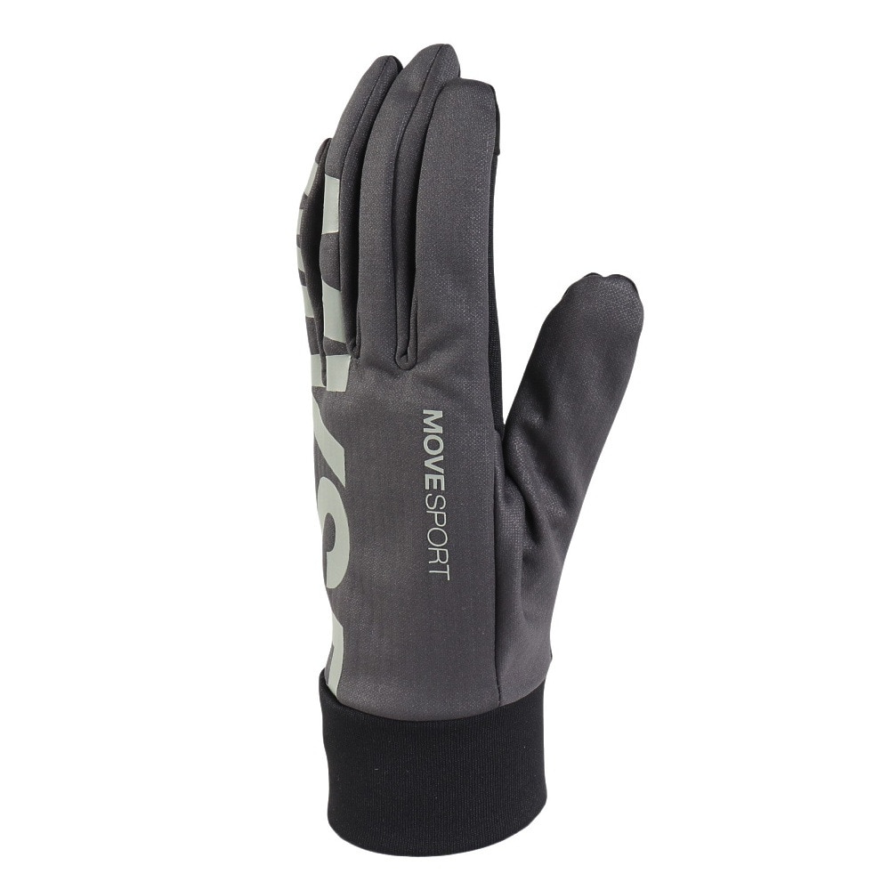 デサント（DESCENTE）（メンズ）手袋 防寒 防風 ストレッチフィールド グローブ ST4FGV51U GY00 グレー M-Lサイズ タッチパネル対応 裏起毛
