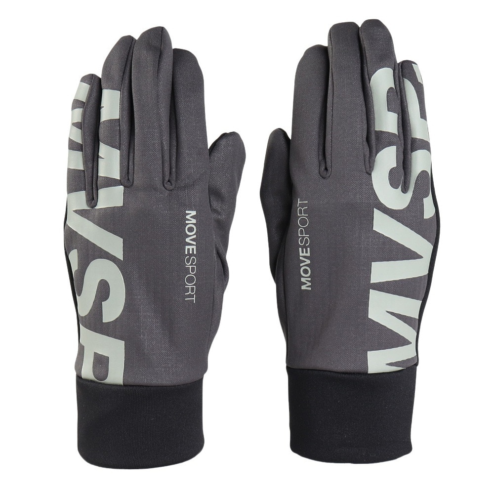 デサント（DESCENTE）（メンズ）手袋 防寒 防風 ストレッチフィールド グローブ ST4FGV51U GY00 グレー M-Lサイズ タッチパネル対応 裏起毛