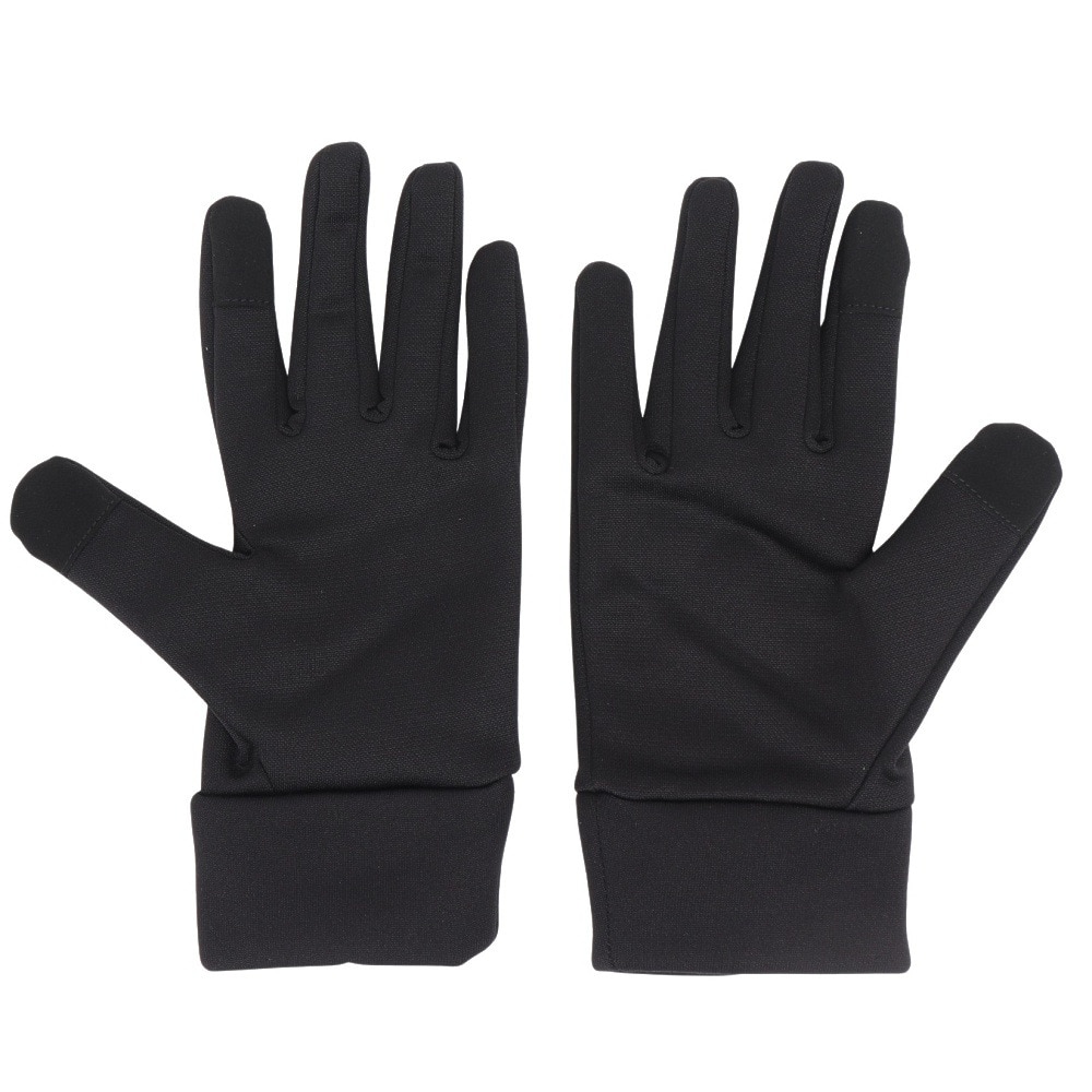 デサント（DESCENTE）（メンズ、レディース）防寒 ライトストレッチフィールドグローブ 黒 ブラック×ホワイト ST5FGV50U BK00 あったか 防寒小物