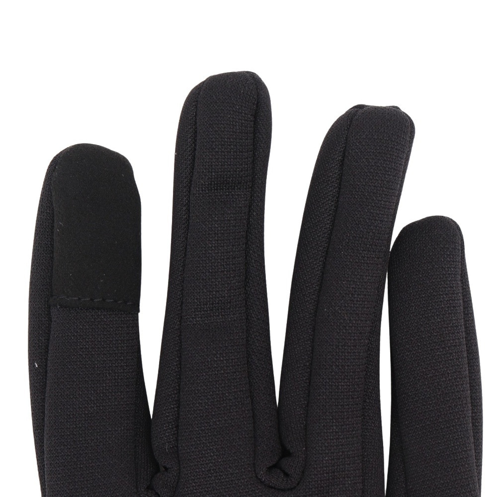 デサント（DESCENTE）（メンズ、レディース）防寒 ライトストレッチフィールドグローブ 黒 ブラック×ホワイト ST5FGV50U BK00 あったか 防寒小物