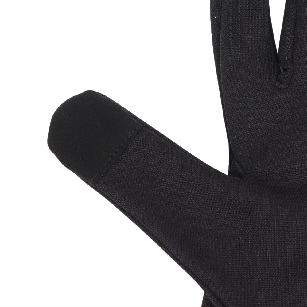 デサント（DESCENTE）（メンズ、レディース）防寒 ライトストレッチフィールドグローブ 黒 ブラック×ホワイト ST5FGV50U BK00 あったか 防寒小物