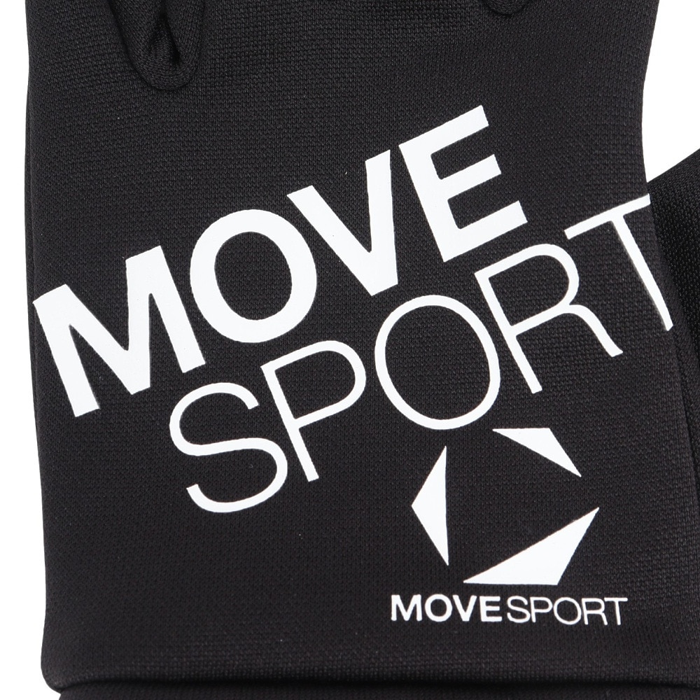 デサント（DESCENTE）（メンズ、レディース）防寒 ライトストレッチフィールドグローブ 黒 ブラック×ホワイト ST5FGV50U BK00 あったか 防寒小物