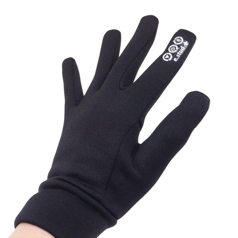 ジローム（GIRAUDM）（レディース）手袋 スマホ対応 スマホストレッチグローブ 防寒 WG3F0004-WA901-GRSN BLK