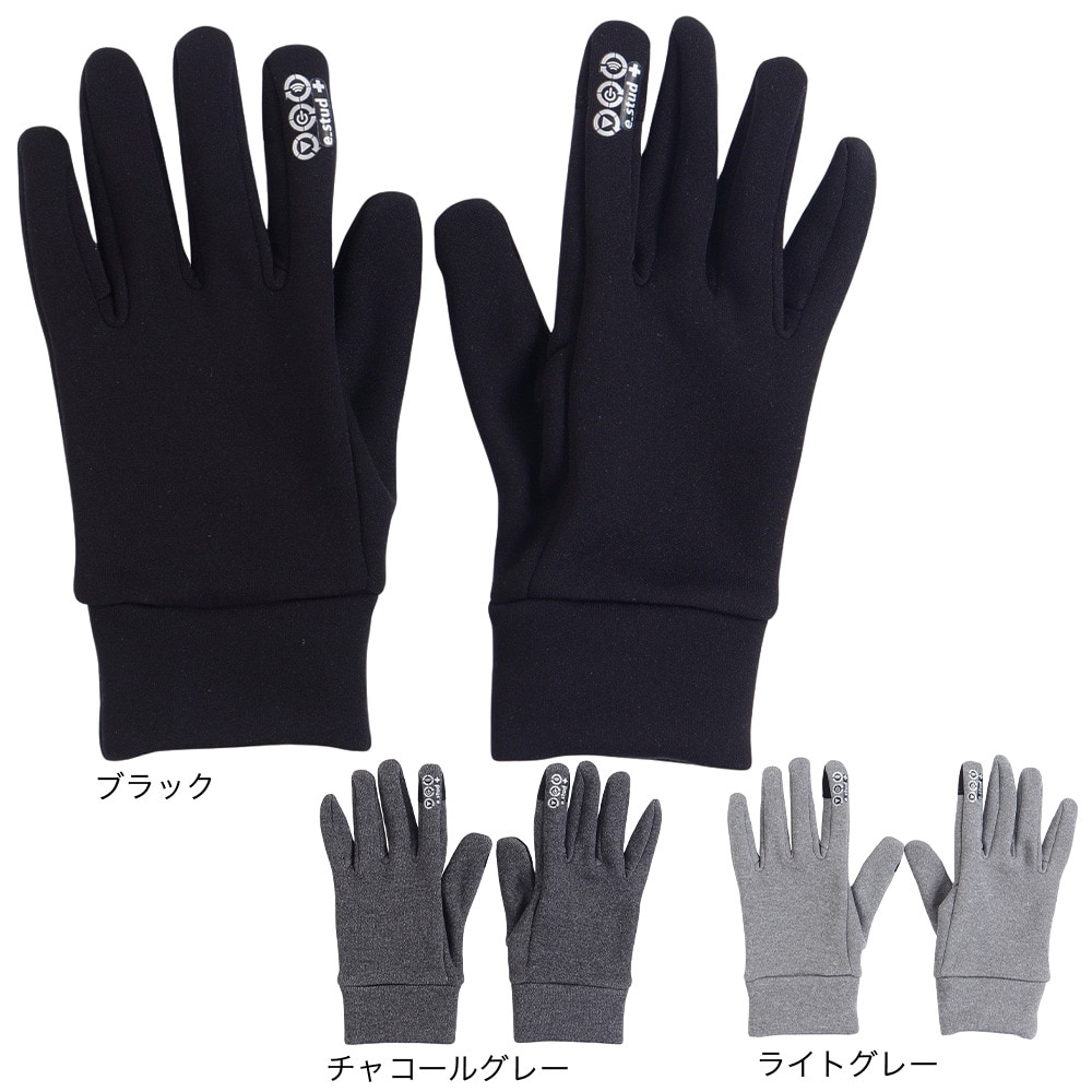 ジローム（GIRAUDM）（レディース）手袋 スマホ対応 スマホストレッチグローブ 防寒 WG3F0004-WA901-GRSN M-Lサイズ