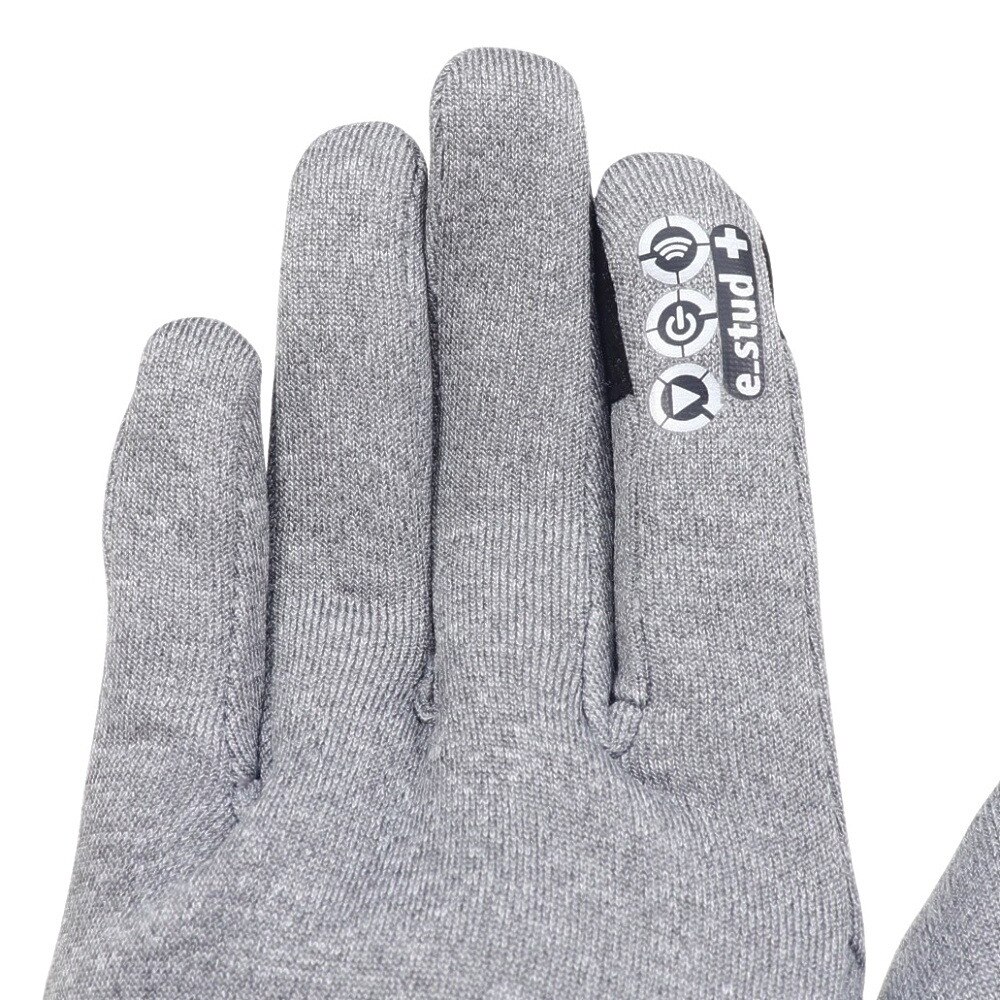 ジローム（GIRAUDM）（レディース）手袋 スマホ対応 スマホストレッチグローブ 防寒 WG3F0006-WA901-GRSN LGRY