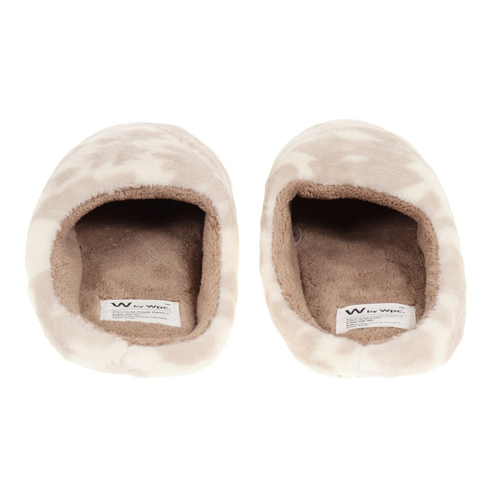 W.P.C（W.P.C）（レディース）もこもこルームシューズ W083-133 花と鳥オフ 防寒