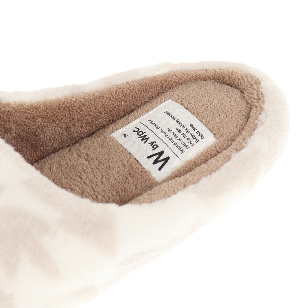 W.P.C（W.P.C）（レディース）もこもこルームシューズ W083-133 花と鳥オフ 防寒