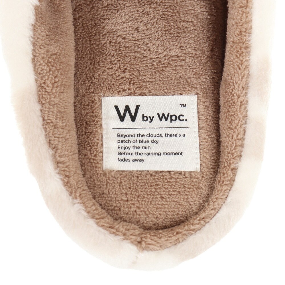 W.P.C（W.P.C）（レディース）もこもこルームシューズ W083-133 花と鳥オフ 防寒