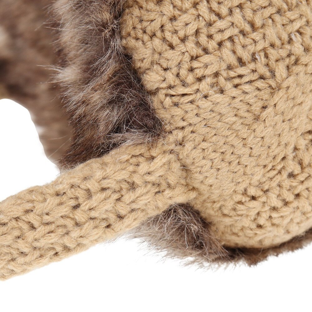 ポルカポルカ（polka polka）（レディース）耳あて ニットファーイヤーマフ 450-2263 BE 防寒