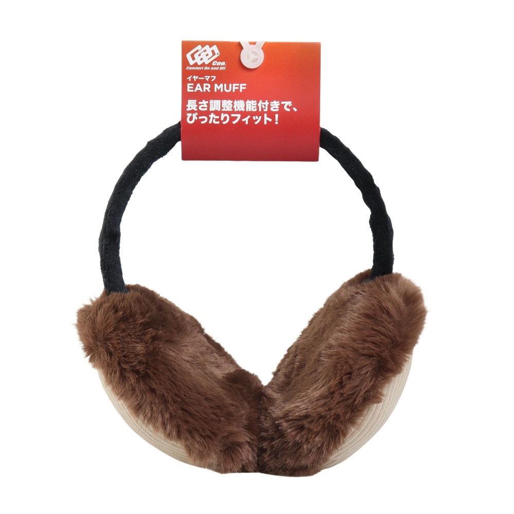 クー（Coo.）（レディース）イヤーマフ ファーマッフル ブラウン 茶色