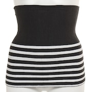 コジット(レディース)ボディーウォーマー 腹巻 2WAY BELLY ROLL 293955 GRAY×BORDER 防寒