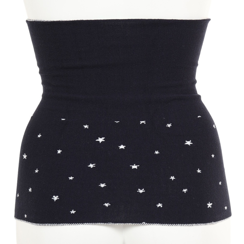 コジット（レディース）ボディーウォーマー 腹巻 2WAY BELLY ROLL 293962 NAVY×STAR DOT 防寒