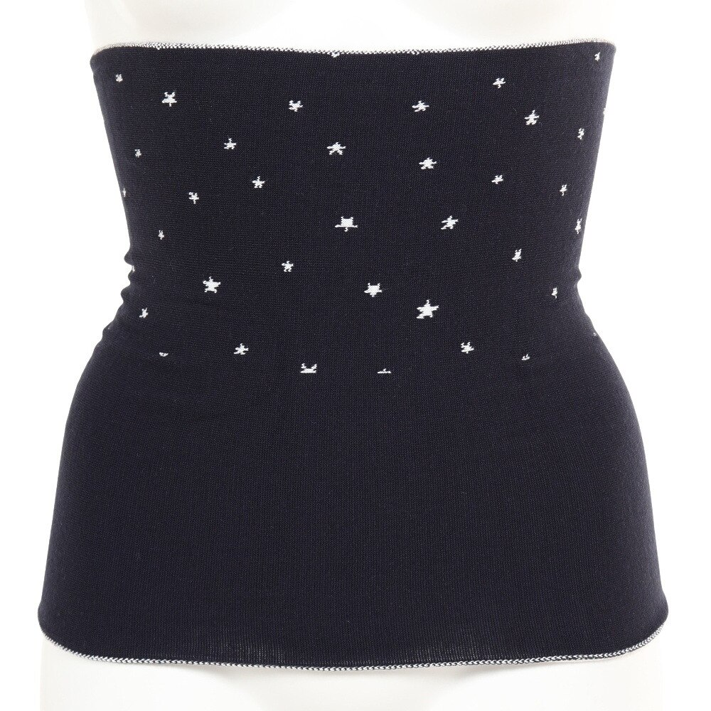 コジット（レディース）ボディーウォーマー 腹巻 2WAY BELLY ROLL 293962 NAVY×STAR DOT 防寒