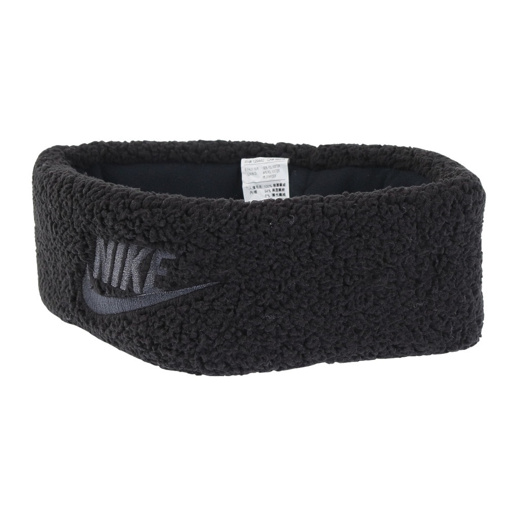 ナイキ（NIKE）（レディース）ヘッドバンド シェルパ フリース CW6007-079 防寒 黒 