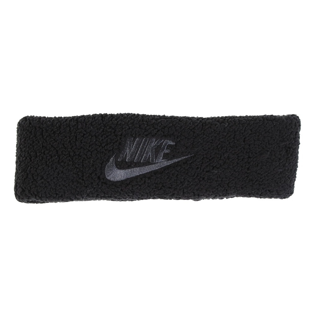 ナイキ（NIKE）（レディース）ヘッドバンド シェルパ フリース CW6007-079 防寒 黒 