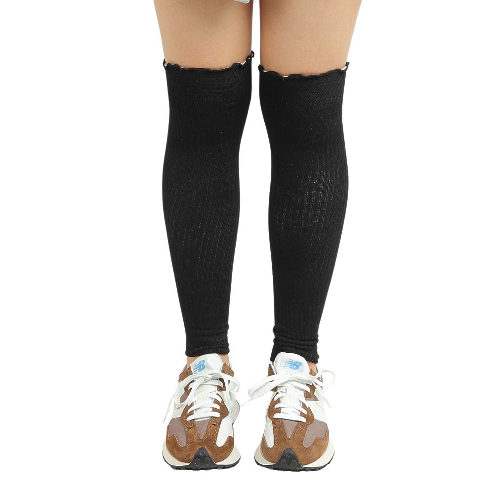 クー（Coo.）（レディース）レッグウォーマー 裏側シルク 901Q3OK0327 BLK 防寒 黒