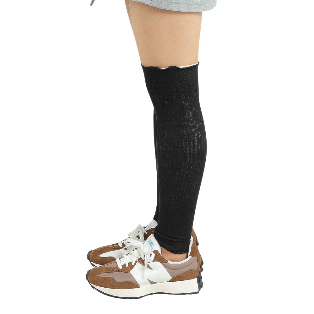 クー（Coo.）（レディース）レッグウォーマー 裏側シルク 901Q3OK0327 BLK 防寒 黒