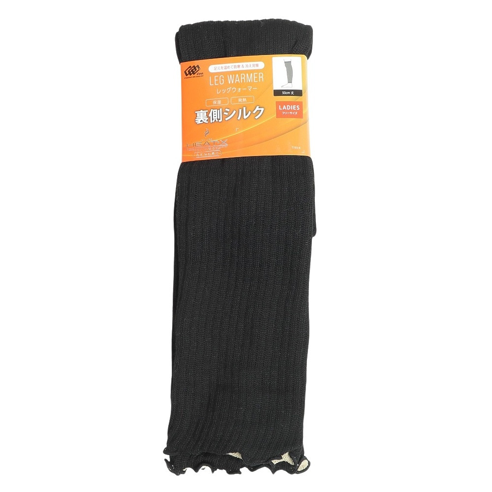 クー（Coo.）（レディース）レッグウォーマー 裏側シルク 901Q3OK0327 BLK 防寒 黒