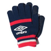 アンブロ（UMBRO）（キッズ）手袋 防寒 ジュニア マジックニットグローブ ネイビー レッド UUDSJD56 NVRD