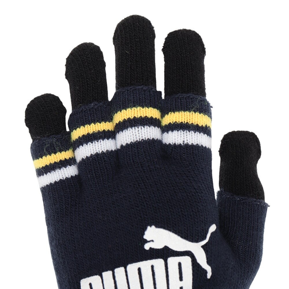 プーマ（PUMA）（キッズ）ジュニア 手袋 ツーレイヤード マジックグローブ 防寒 04180106 ネイビー