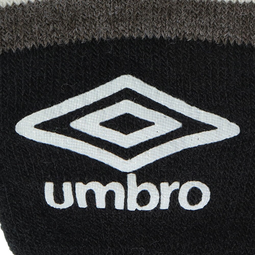 アンブロ（UMBRO）（キッズ）手袋 ジュニア ニットグローブ 防寒 UUDWJD55 BKGY