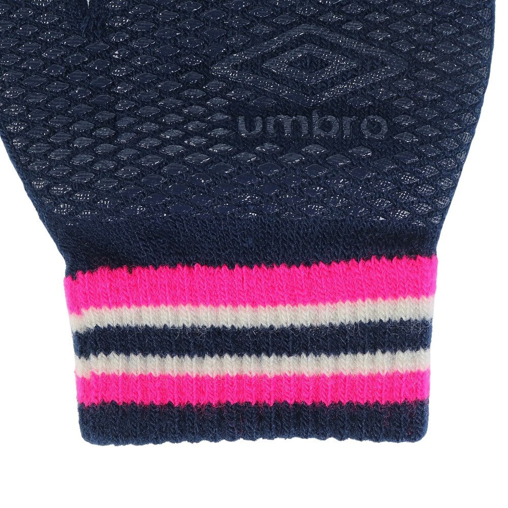 アンブロ（UMBRO）（キッズ）手袋 ジュニア ニットグローブ 防寒 UUDWJD55 NVPK